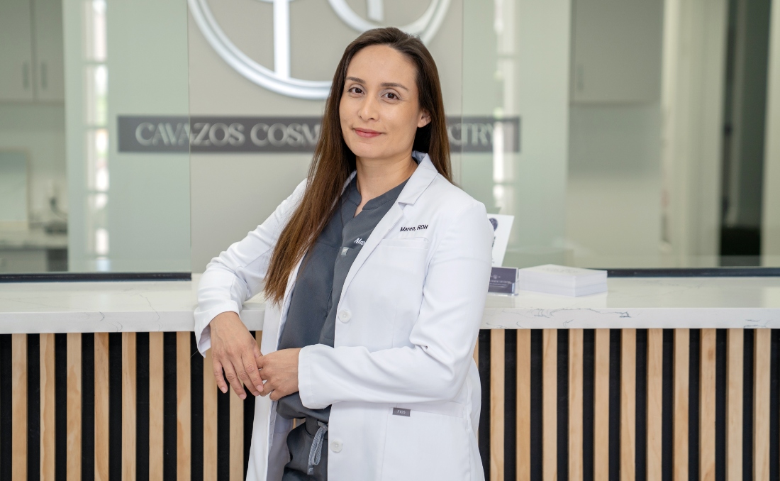 HCC alumna Maren Jensen poses for a photo at her place of employment.